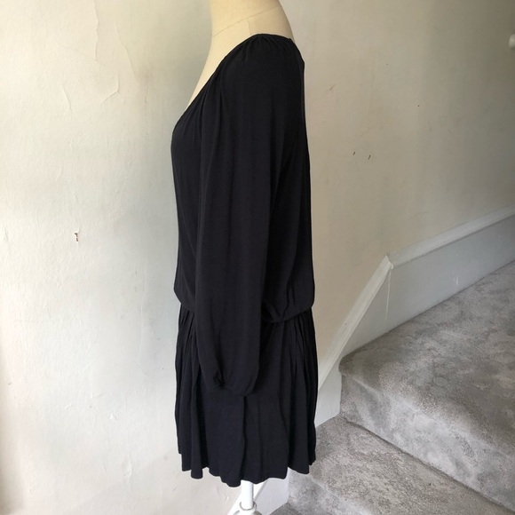 Soft Joie Blouson V-Neck Viscose Black Emmi Dress - Picture 3 of 9
